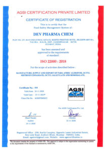 Devpharma chem_ISO-22000_2018-Certificate